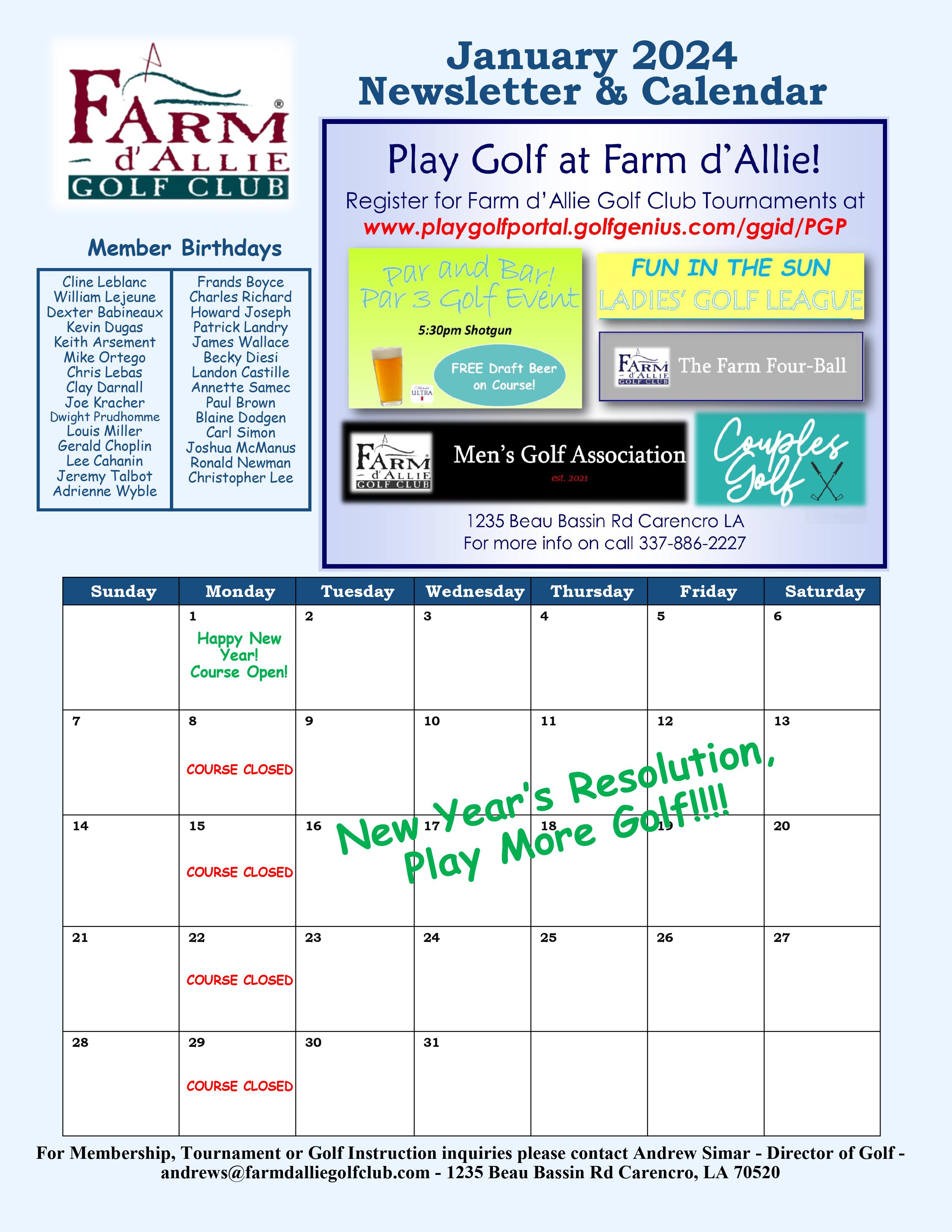 Jan 2024 Newsletter